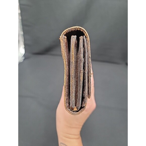 Patricia Nash Tooled Brown Leather Wallet 7x4.5 - Picture 4 of 12